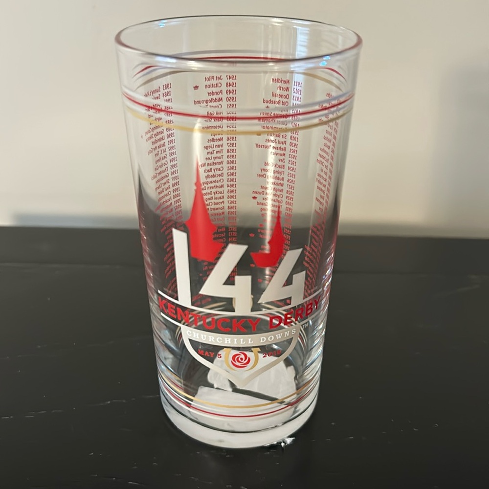 Kentucky Derby mint julep glass 2018